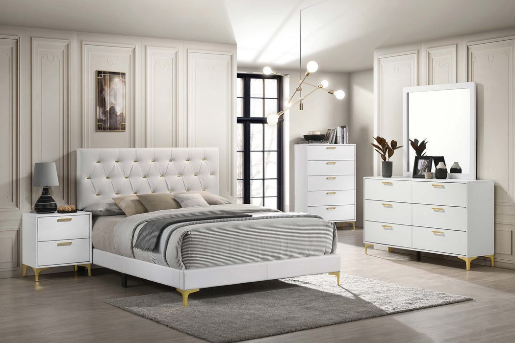 Kendall Panel Bed E.King, & Queen Black & White
