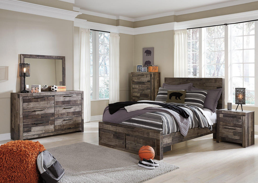 Derekson Bed with 2 Storage Drawers