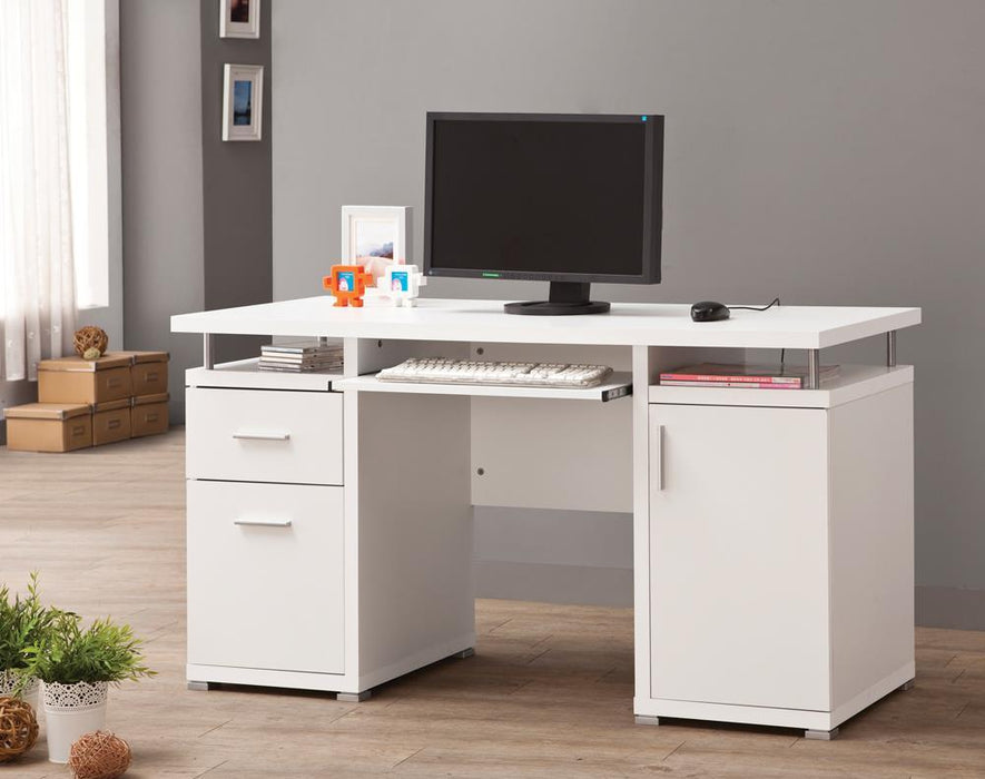 G800108 Contemporary White Computer Desk