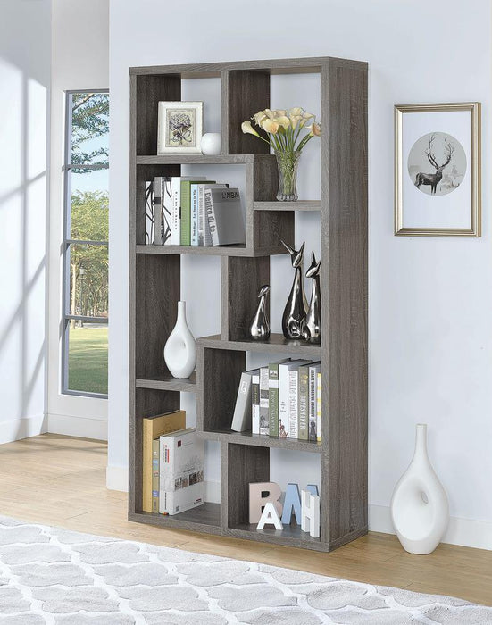 G800510 Contemporary Weathered Grey Bookcase